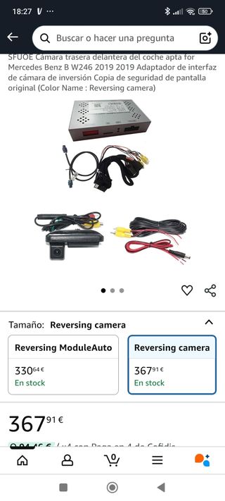 Adaptador Cámara Trasera Coche for Mercedes-Benz