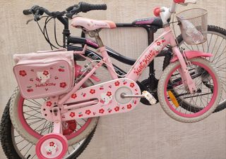Bicicleta infantil Hello Kitty rosa
