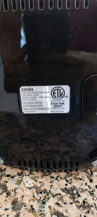 Freidora de aire pequeña