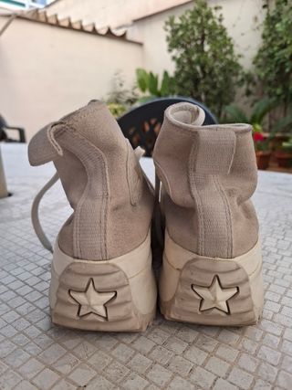 Converse Run Star Hike Plataforma Beige