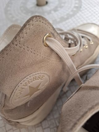Converse Run Star Hike Plataforma Beige