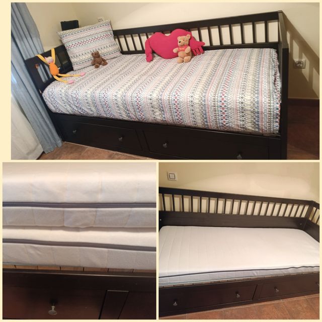 Diván Cama Ikea Hemnes Negro.