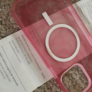 Funda iPhone 13 Pro Max Rosa Transparente