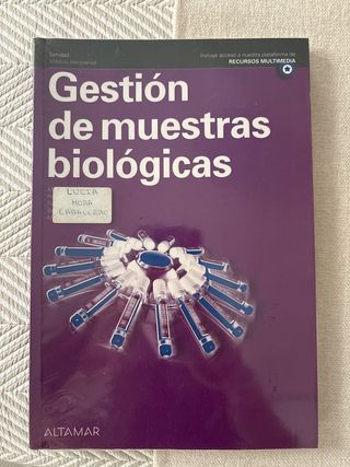 libro laboratorio: Gestión de muestras biológicas.