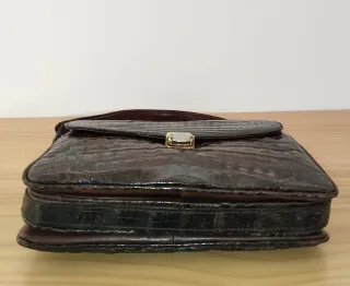 BOLSO VINTAGE EN PIEL DE COCODRILO