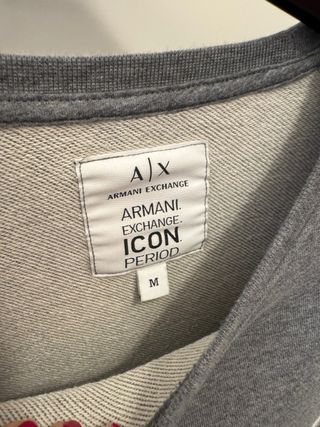 Felpa AX Armani Exchange Grigia Taglia M