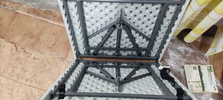 Mesa de camping plegable 122x60x74cm