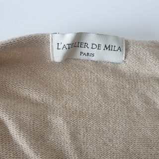 Blusa L'atelier de Mila dourada com brilho tam L
