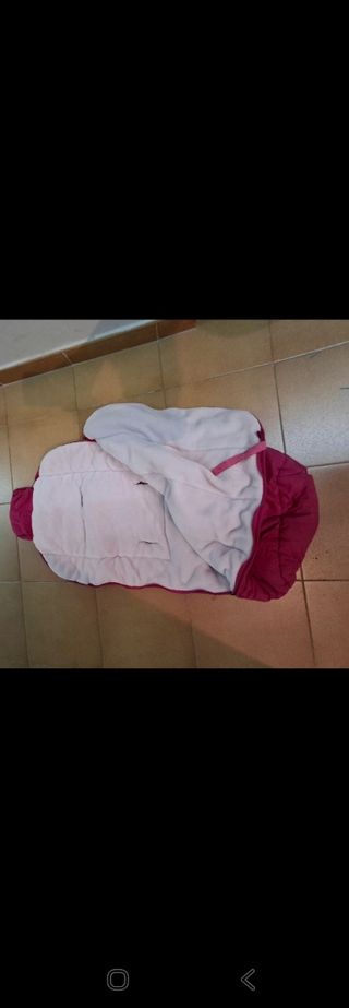 Saco para carrito de bebé rosa