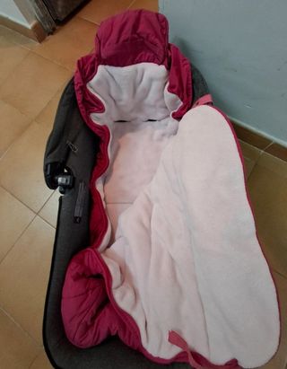 Saco para carrito de bebé rosa