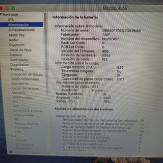 MacBook Air 11 2011 2GB RAM 64GB SSD Plata