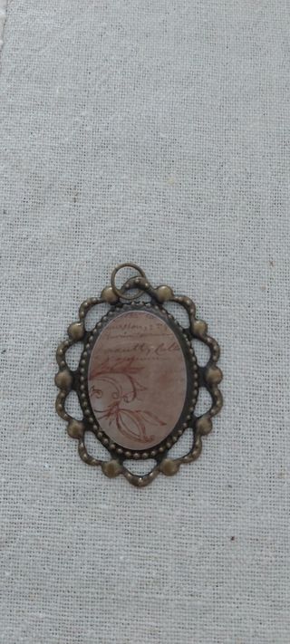 Colgante Vintage Bronce y Dorado