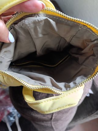 Bolso Desigual Mini Amarillo Múltiples Bolsillos