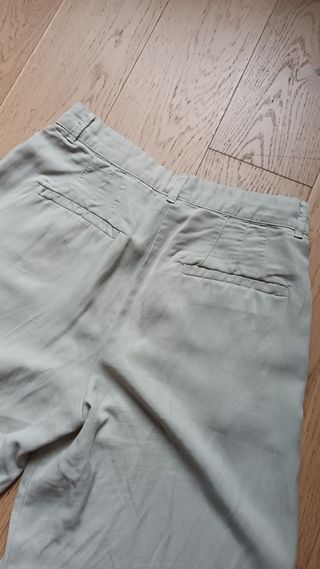Pantalón Wide Leg Massimo Dutti Verde