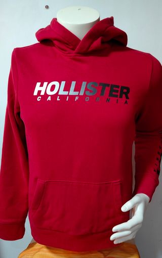 Sudadera Hollister California Roja Talla S