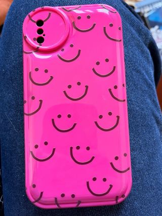 Funda iPhone X Rosa Caritas Felices