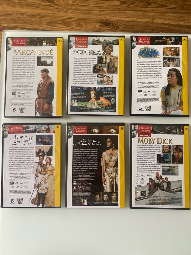 Lote 6 Películas DVD Grandes Relatos