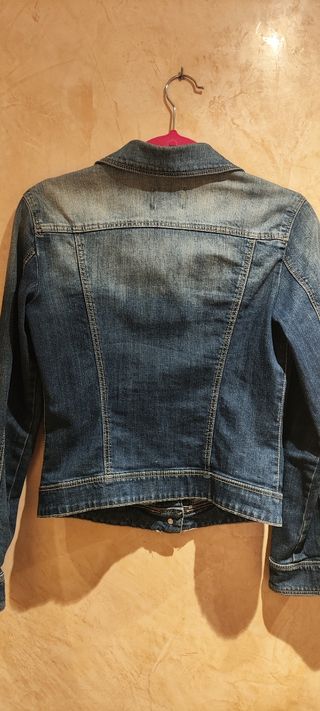 Cazadora Vaquera MNG Mujer Azul
