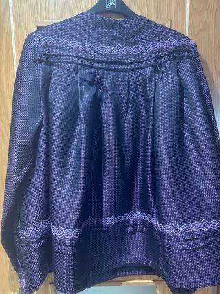 Blusa Baturro Morada Fiesta