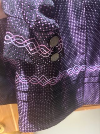Blusa Baturro Morada Fiesta