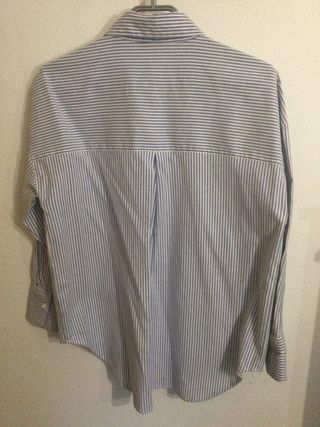Camisa Rayas Zara Azul