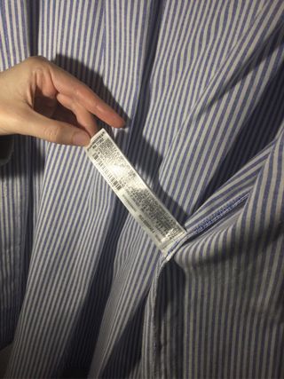 Camisa Rayas Zara Azul