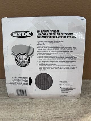 Hyde 09977 Lijadora Radial 225mm Grano 120