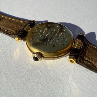 Reloj Cartier Vermeil Oro y Marrón