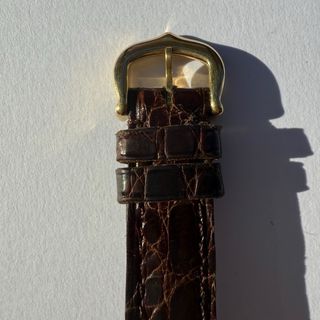 Reloj Cartier Vermeil Oro y Marrón