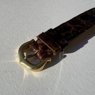 Reloj Cartier Vermeil Oro y Marrón