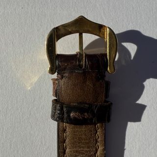 Reloj Cartier Vermeil Oro y Marrón