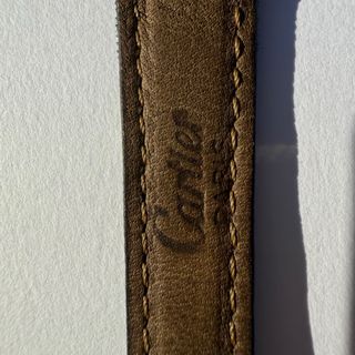 Reloj Cartier Vermeil Oro y Marrón