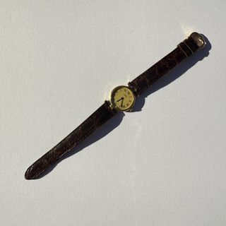 Reloj Cartier Vermeil Oro y Marrón