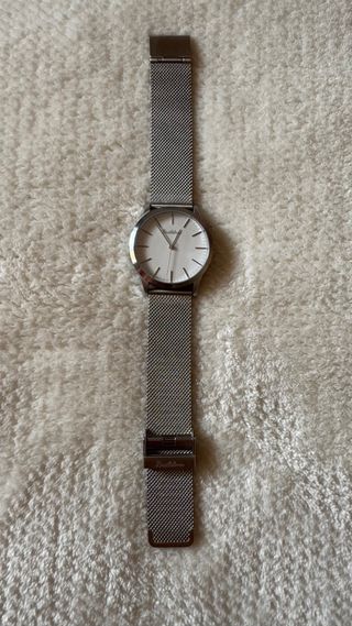Reloj Brattleboro Plata y Blanco