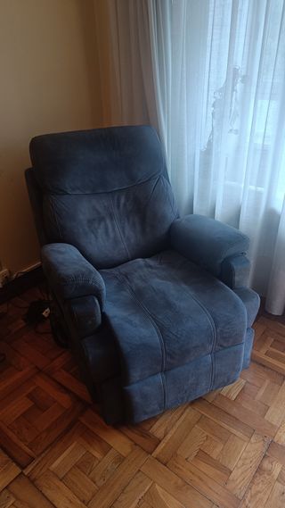 Sillón Eléctrico Reclinable Gris