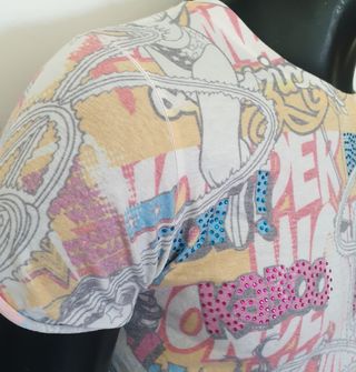 T-shirt Wonder Woman Estampado Total Tamanho M