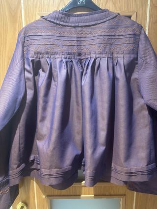 Blusa Baturro Fiesta Morado