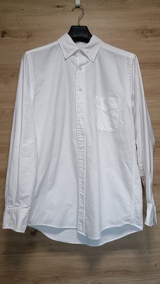 Camisa blanca de vestir para hombre
