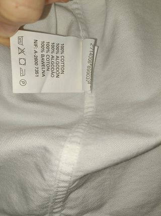 Camisa blanca de vestir para hombre