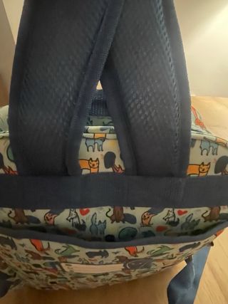 Mochila con estampado de gatos