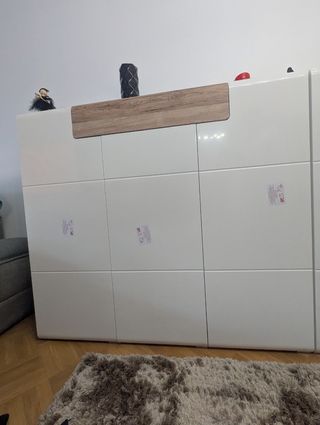 Aparador blanco lacado brillo nuevo