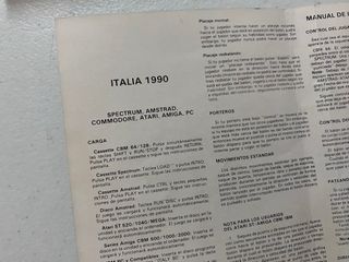 Italia 1990 Spectrum Juego Ordenador U.S. Gold
