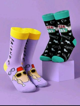 Calcetines Friends Central Perk Morado y Negro
