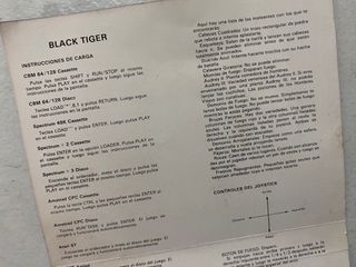 Black Tiger Spectrum Videojuego Capcom