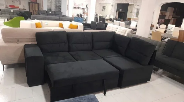 DESCUENTO!! SOFA RINCONERA NEGRA NUEVA