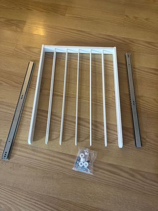 Pantalonero Armario Ikea Metálico Blanco