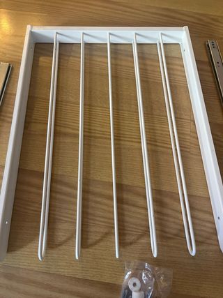 Pantalonero Armario Ikea Metálico Blanco