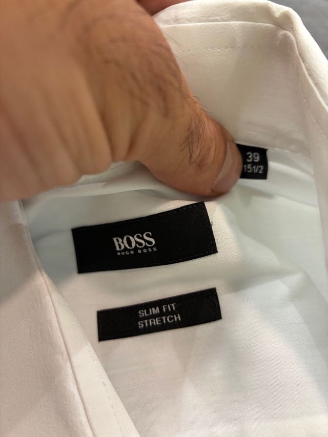 Camisa Hugo Boss Talla 38/15 Blanca