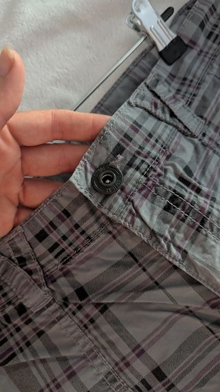 Pantalón corto de verano a cuadros para hombre