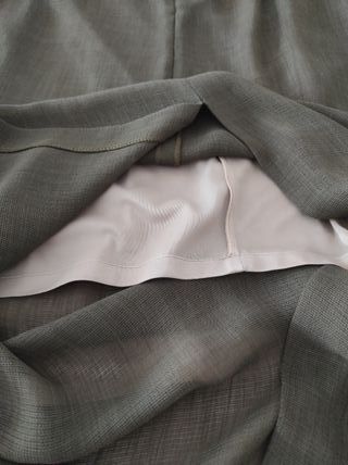 Falda larga talla 44 marrón oscuro